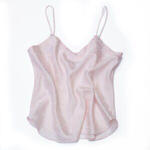 Vtg Y2K Erika Taylor Cami M Floral Satin Jacquard Romantic Dainty Coquette